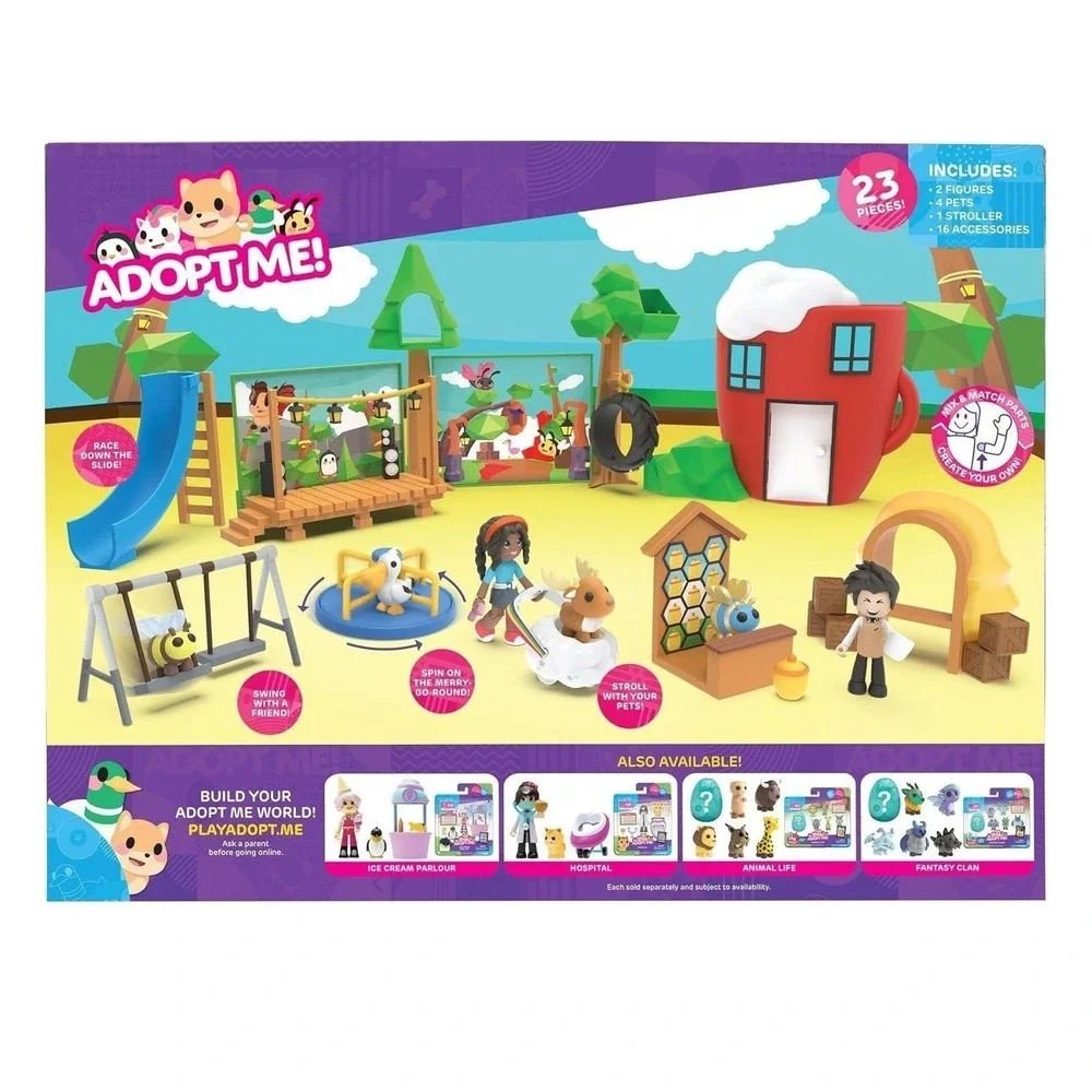 Adopt Me! Coffee Shop and Playground Playset Comes with Online Virtual Item Code